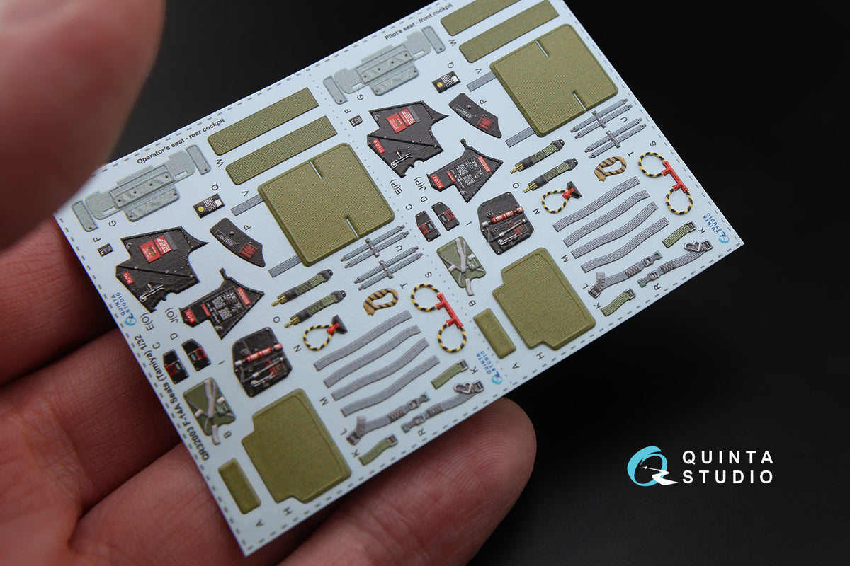 GRU-7A ejection seats details x 2 for the Grumman F-14A Tomcat (designed to be used with Tamiya kits)