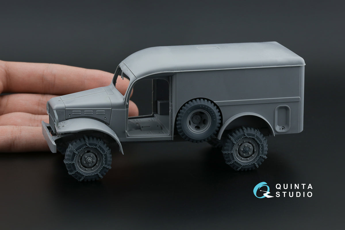 Dodge WC-54 Family tyre set with chains (designed to be used with Zvezda kits)