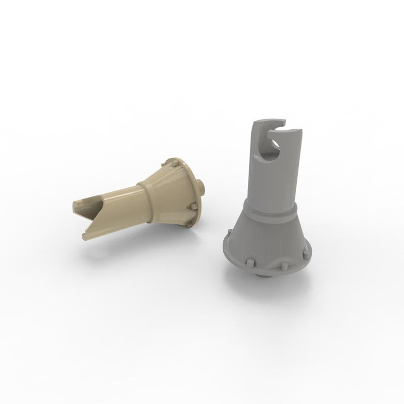 Polikarpov I-16 Detail set: Propeller hub ratchet, Venturi tube, PAK-1 gunsight, OP-1 gunsight (3D-Printed)(designed to be used with Zvezda kits)