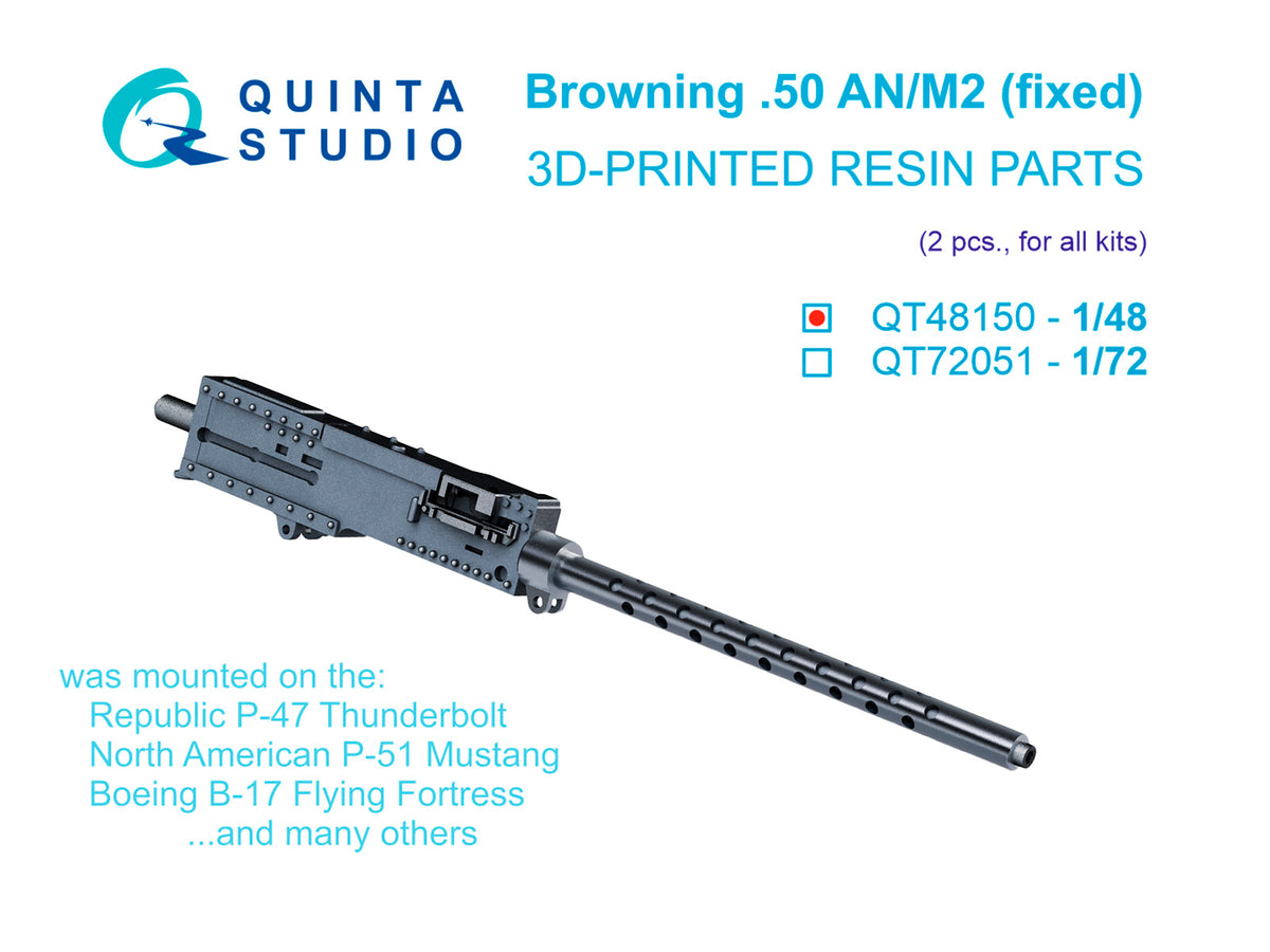 Browning .50 AN_M2 (fixed) Machine Gun, 2 pcs (for all kits)