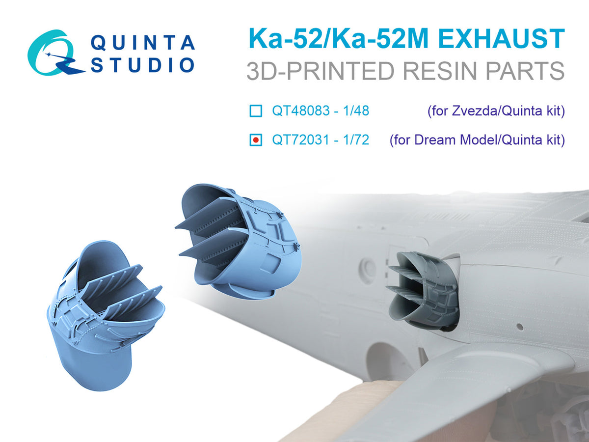 Kamov Ka-52/Ka-52M Exhaust Device (designed to be used with Dream Model and Quinta Studio kits)