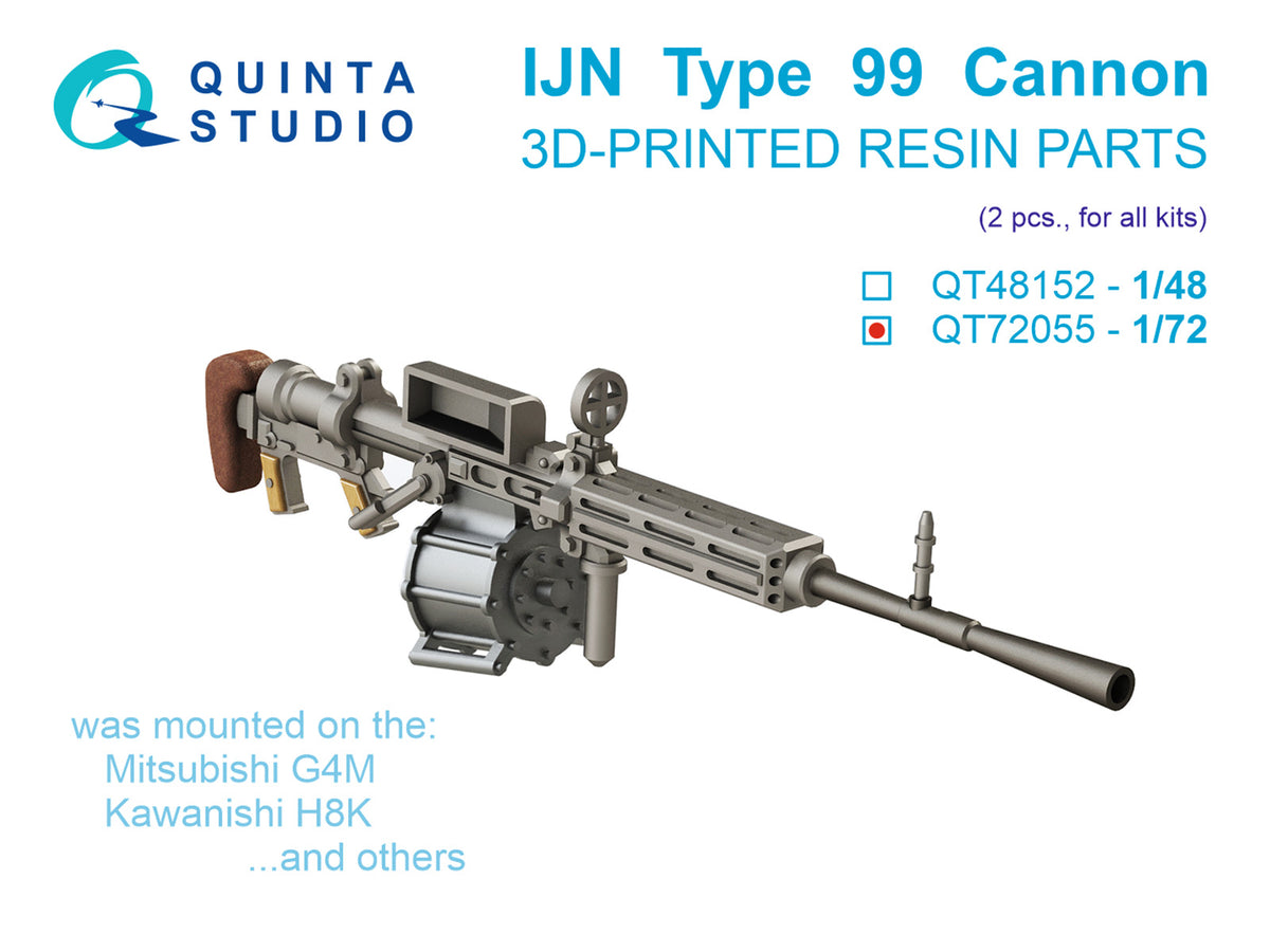 Type 99 Cannon, 2 pcs (for all kits)