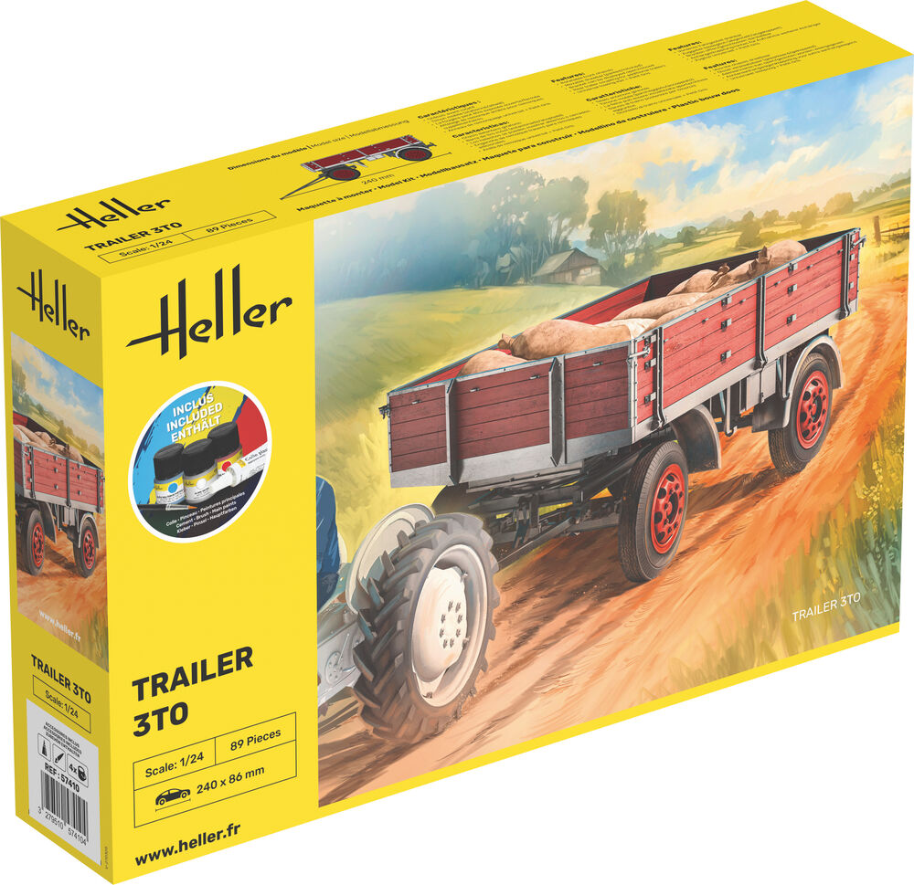 Heller 1:24 Gift Set - Trailer 3to