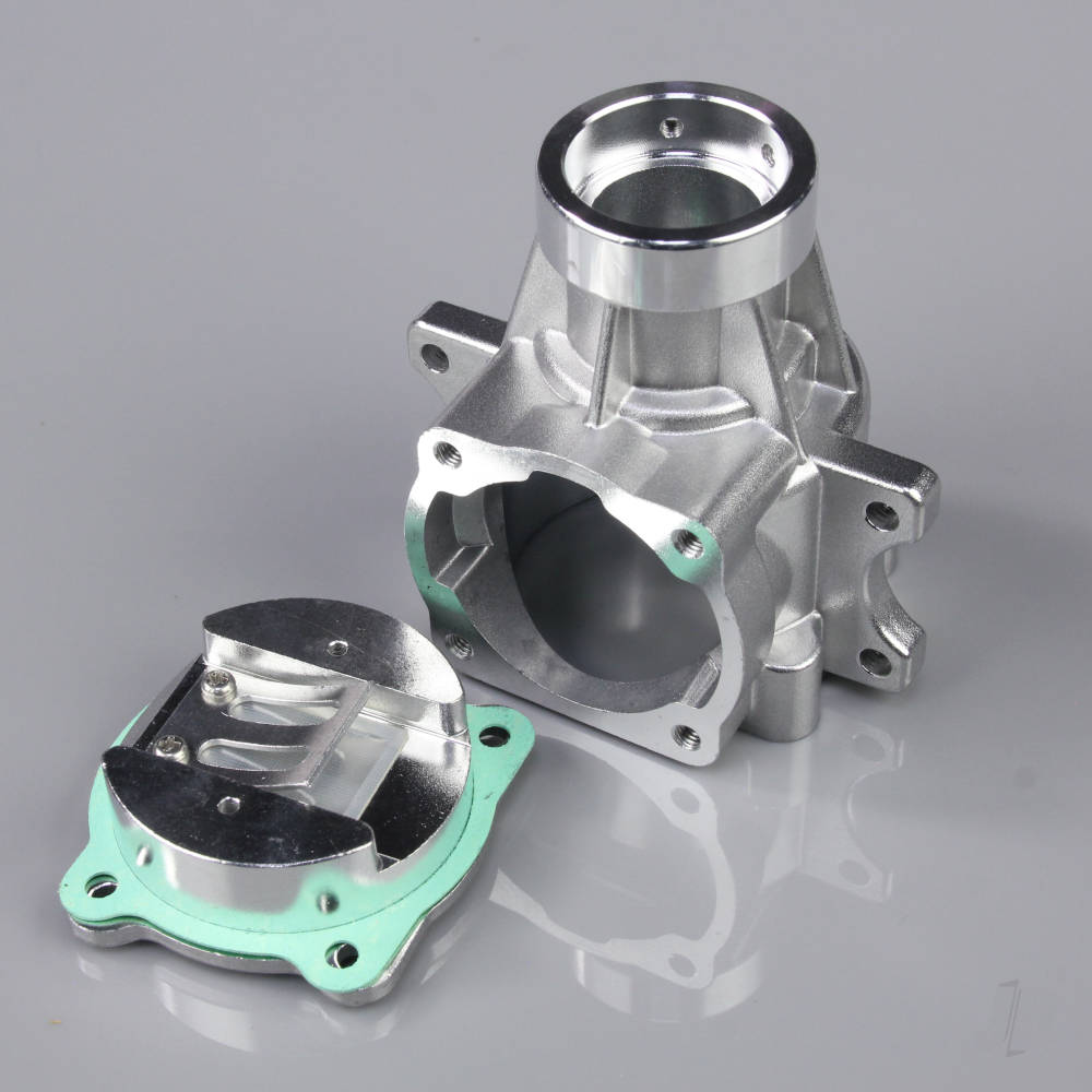 Stinger Engines Crankcase Lower and Backplate (fits 20cc RE) RCGF20-013 - RC Car Spares