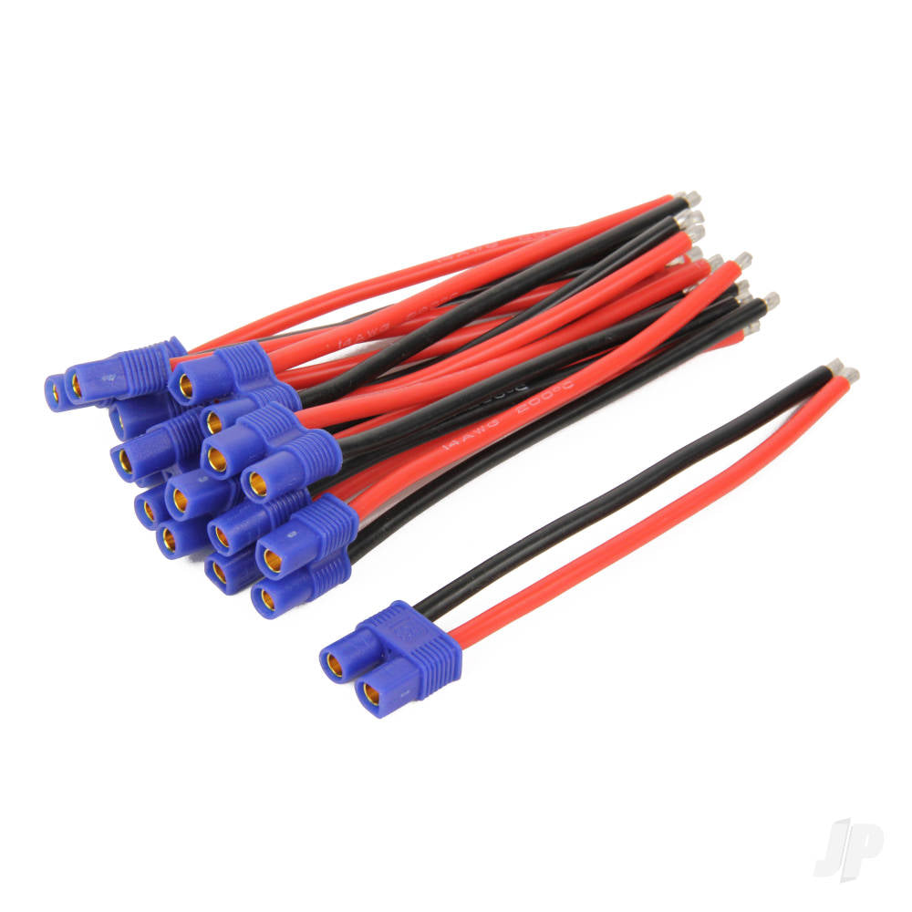 Radient Pigtail Connector Pack, EC3 Female, 4in (10 pcs) RDNA0281 - RC Electronics