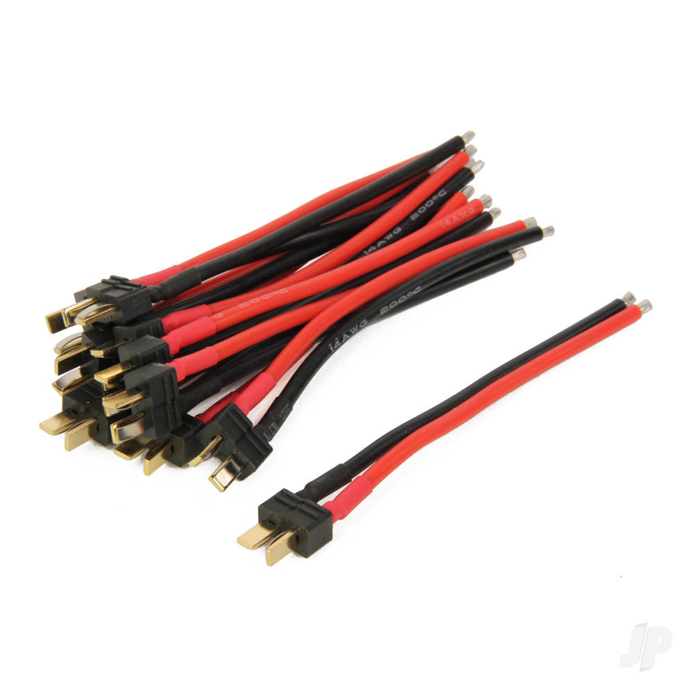 Radient Pigtail Connector Pack, HCT Male, 4in (10 pcs) RDNA0288 - RC Electronics