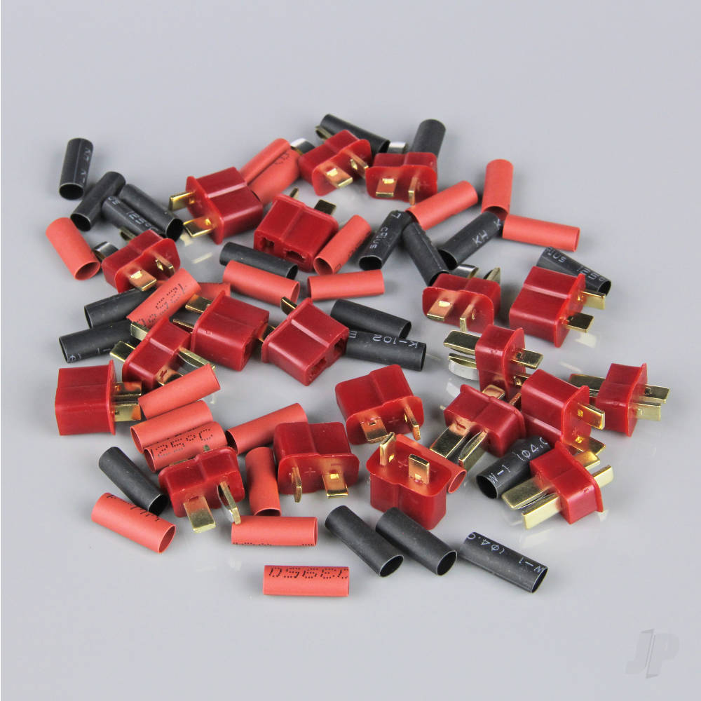 Radient Deans Pairs including Heat Shrink (10 pcs) RDNAC010002 - RC Electronics