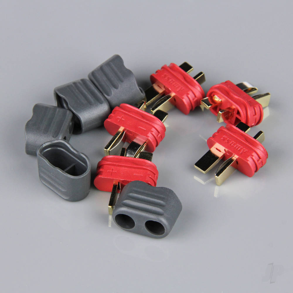 Radient Deans Male with Cap Ends (ESC End) (5 pcs) RDNAC010013 - RC Electronics