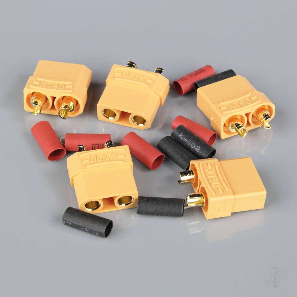 Radient XT90 Female including Heat Shrink (Battery End) (5 pcs) RDNAC010036 - RC Electronics