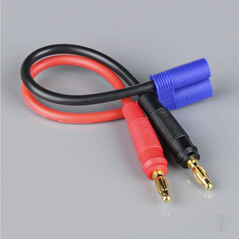 Radient Charge Lead, 4mm Bullet to EC5 Male,12AWG, 150mm (ESC End) RDNAC010068 - RC Aircraft Spares