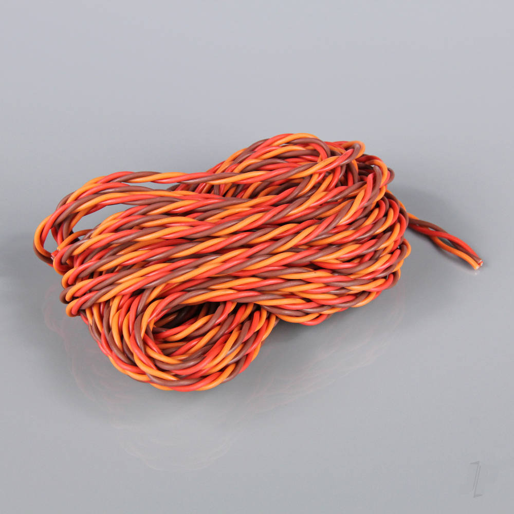 Radient JR HD Twisted Servo Cable (without Connector) 10m RDNAC010250 - RC Aircraft Spares