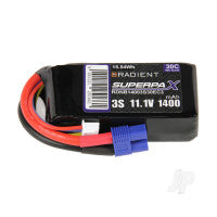 Radient LiPo 3S 1400mAh 11.1V 30C EC3 RDNB14003S30EC3
