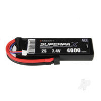 Radient LiPo 2S 4000mAh 7.4V 50C Deans (HCT) RDNB40002S50H
