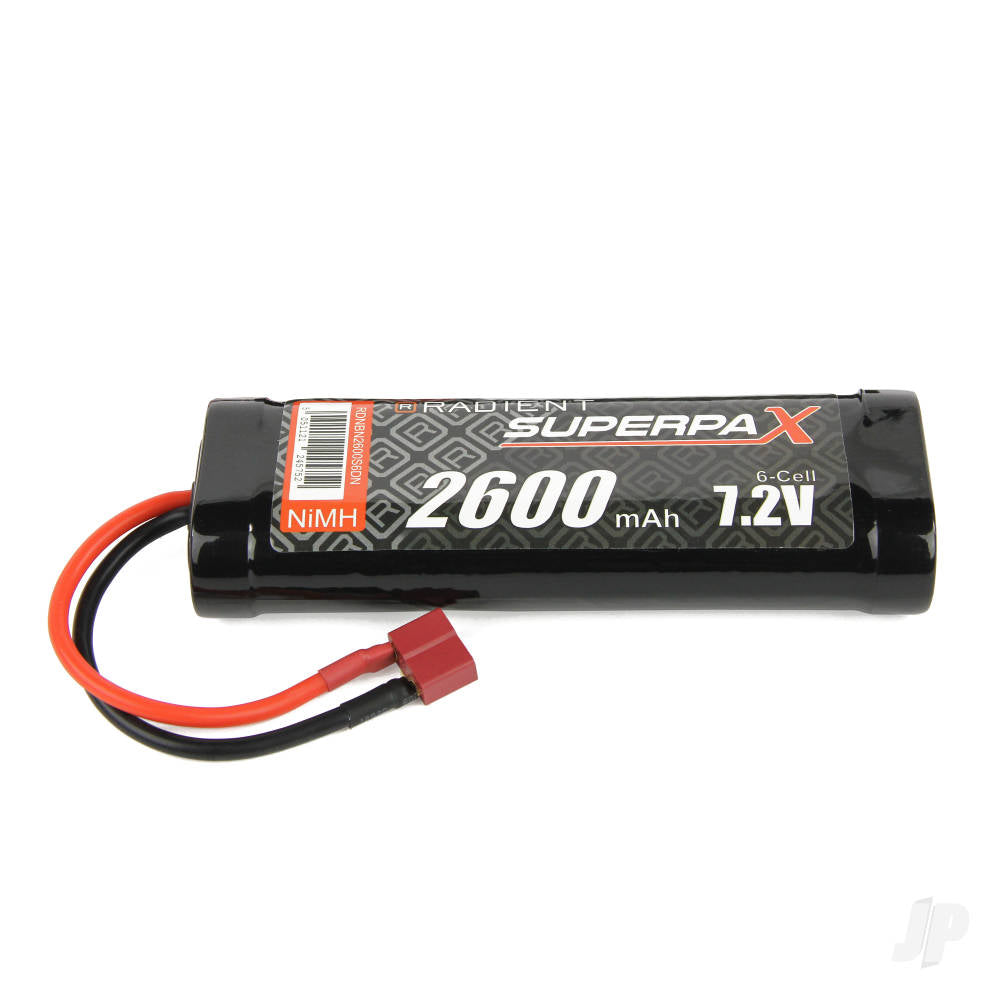 Radient NiMH 7.2V 2600mAh SC Stick, Deans (HCT) RDNBN2600S6DN