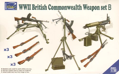 WWII British Commonwealth Weapon Set B