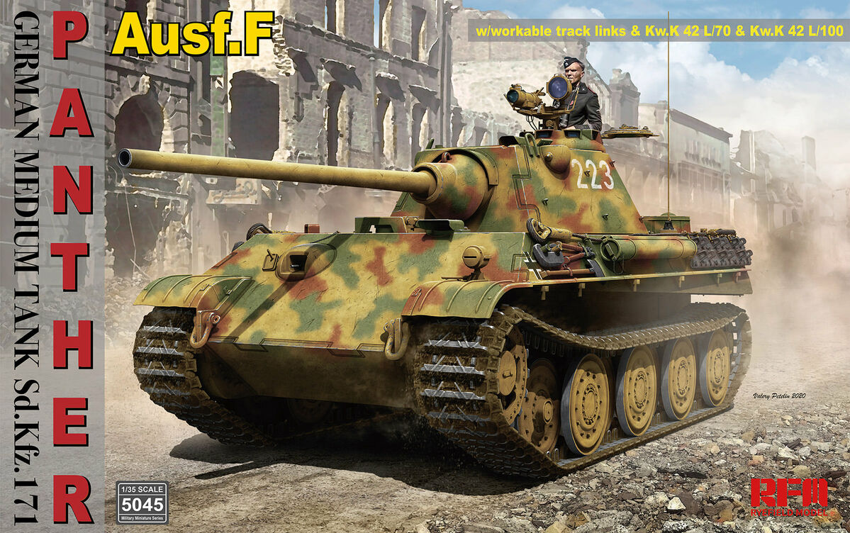 Rfm 1/35 Panther Ausf F With Workable Tracks 5045
