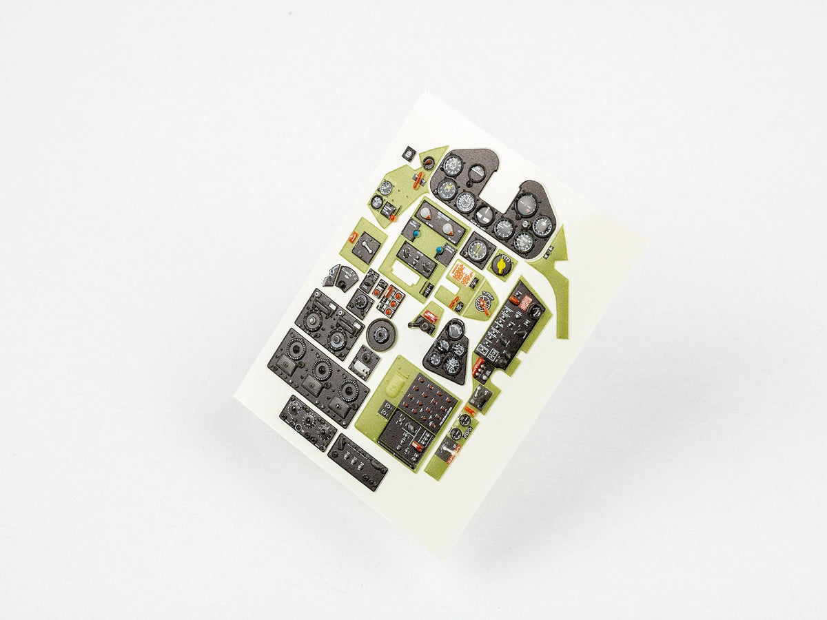 Grumman F6F-5 Hellcat 3D Acrylic Instrument Panel (designed to be used with Airfix kits)