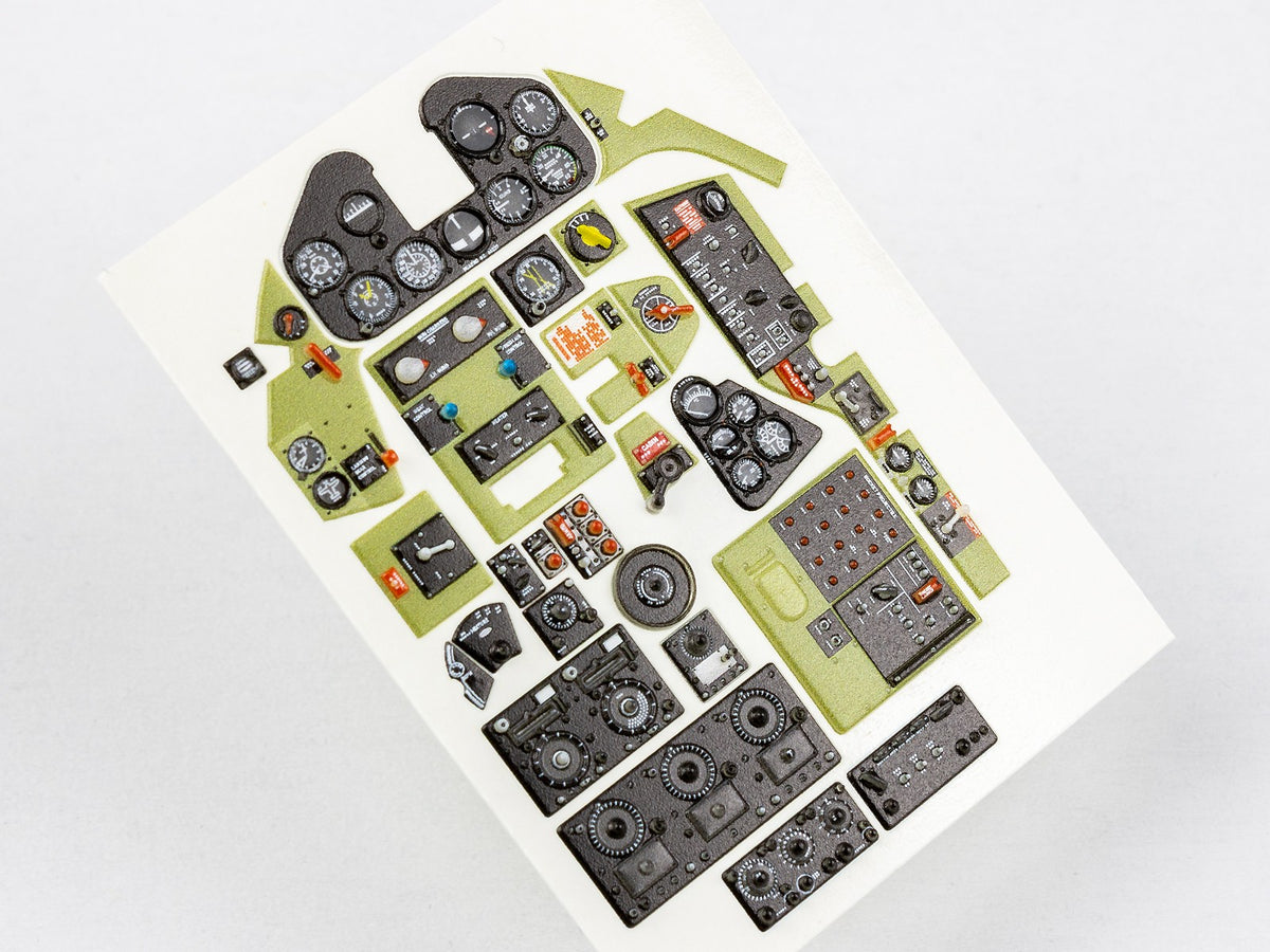 Grumman F6F-5 Hellcat 3D Acrylic Instrument Panel (designed to be used with Airfix kits)