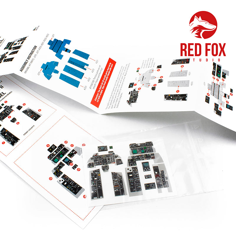 McDonnell F-4G Phantom II 'Wild Weasel' Quick Set 3D Acrylic Instrument Panel (designed to be used with Revell kits)