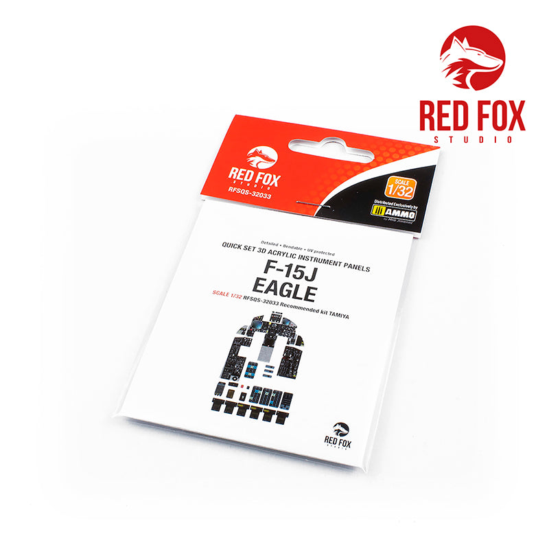 McDonnell F-15J Eagle Quick Set 3D Acrylic Instrument Panel (designed to be used with Tamiya kits)