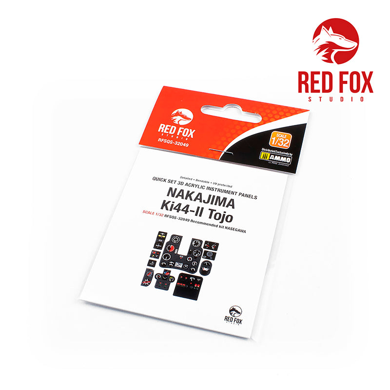 Nakajima Ki-44-II Tojo Quick Set 3D Acrylic Instrument Panel (designed to be used with Hasegawa kits)