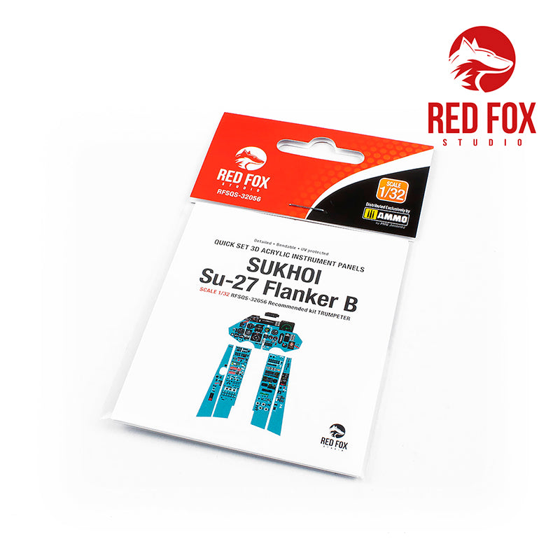 Sukhoi Su-27 Flanker B Quick Set 3D Acrylic Instrument Panel (designed to be used with Trumpeter kits)