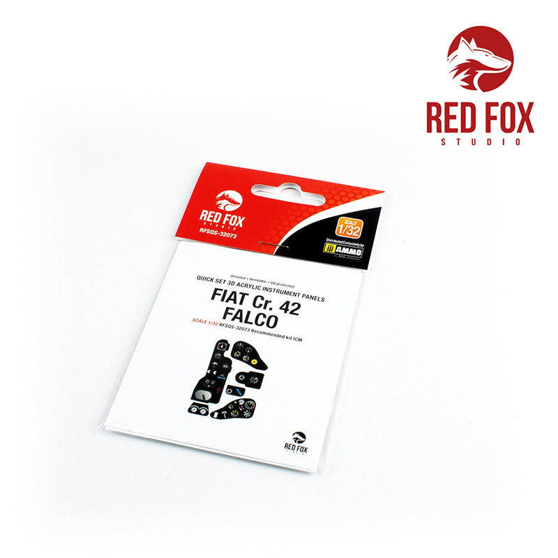 Fiat CR.42 Falco Quick Set 3D Acrylic Instrument Panel (designed to be used with ICM UA UK kits)