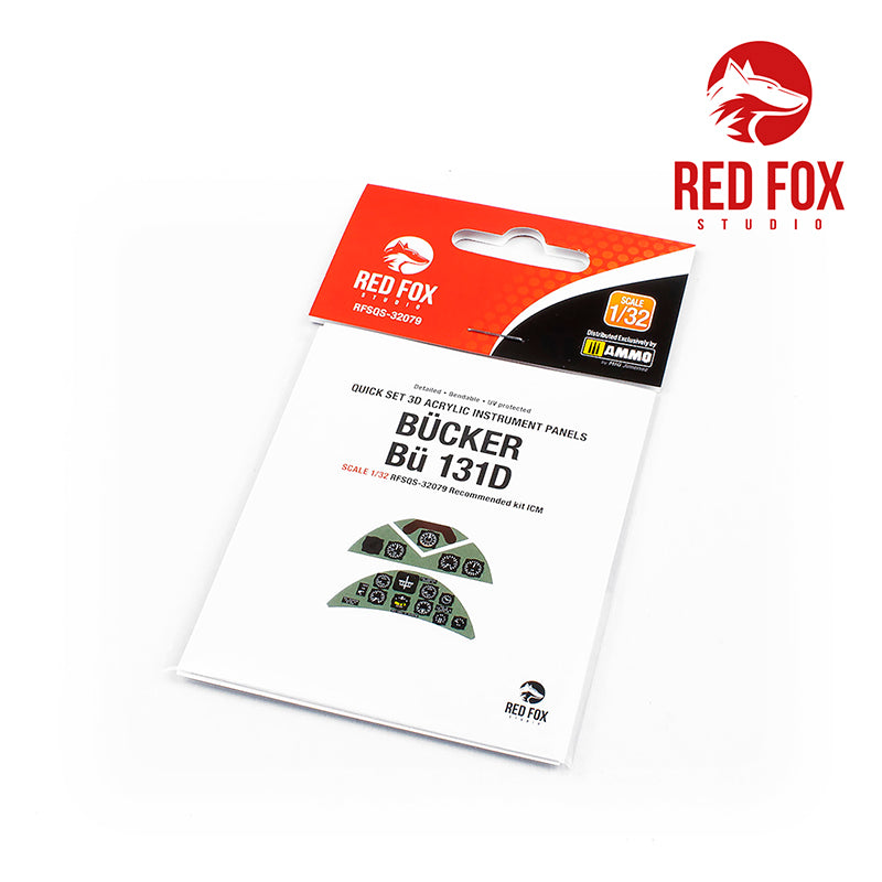 Bucker Bu-131D Quick Set 3D Acrylic Instrument Panel (designed to be used with ICM UA UK and Revell kits)