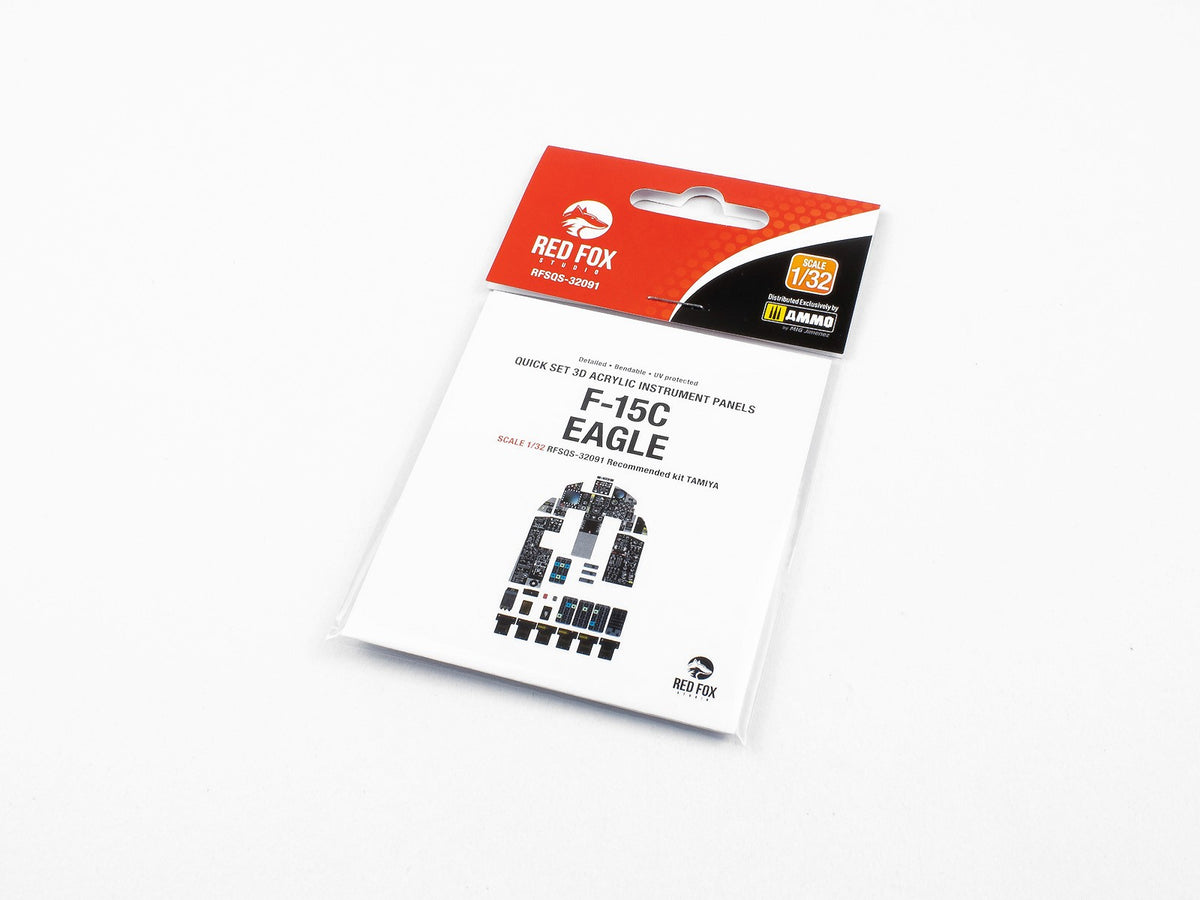 McDonnell F-15C Eagle Quick Set 3D Acrylic Instrument Panel (designed to be used with Tamiya kits)