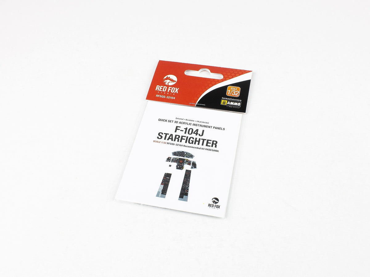 Lockheed F-104J Starfighter 3D Acrylic Instrument Panel (designed to be used with Hasegawa kits)
