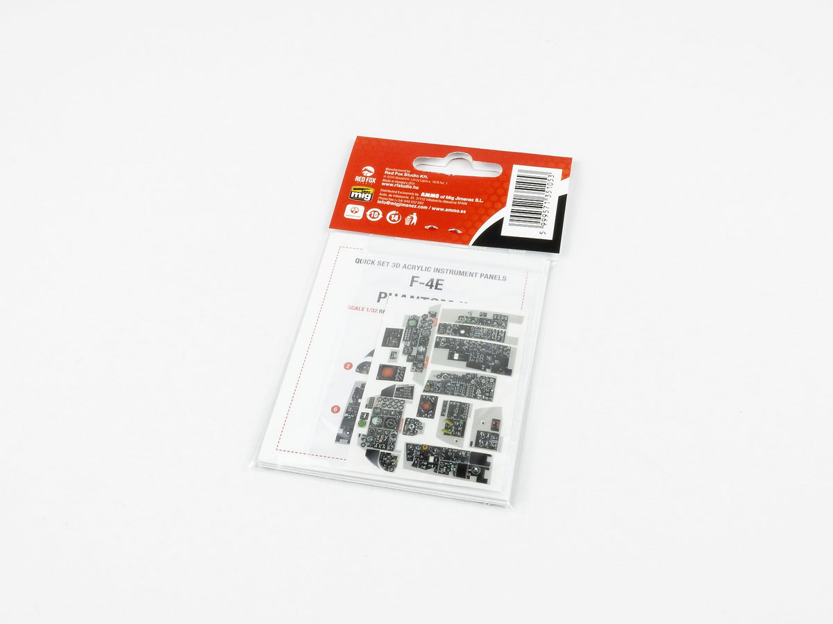 McDonnell F-4E Phantom II 3D Acrylic Instrument Panel (designed to be used with Academy kits)