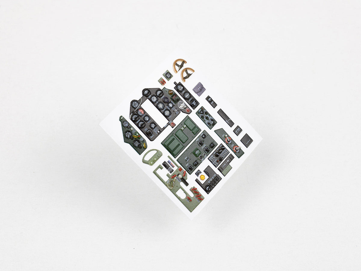 Kawanishi N1K2-J Shidenkai 3D Acrylic Instrument Panel (designed to be used with Hasegawa kits)