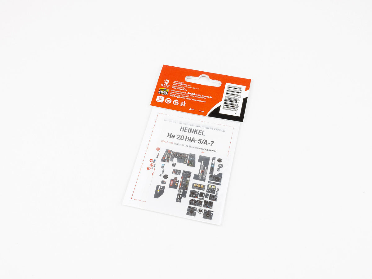 Heinkel He-219A-5/A-7 UHU 3D Acrylic Instrument Panel (designed to be used with Revell kits)