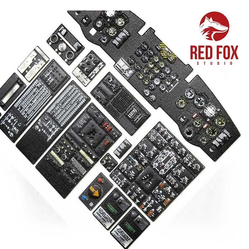 Boeing CH-47A Chinook Quick Set 3D Acrylic Instrument Panel (designed to be used with Trumpeter kits)