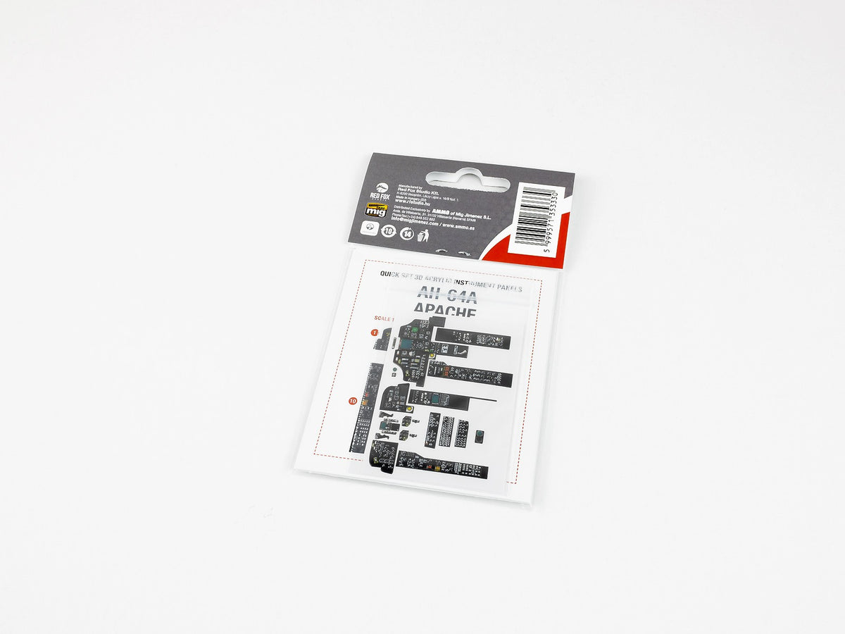 Bell/Boeing AH-64A Apache 3D Acrylic Instrument Panel (designed to be used with Academy kits)