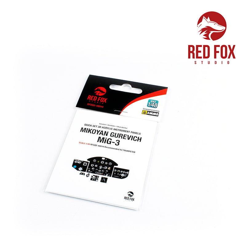 Mikoyan MiG-3 Quick Set 3D Acrylic Instrument Panel (designed to be used with Trumpeter kits)