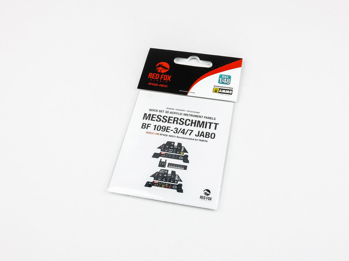 Messerschmitt Bf-109E-3/4/7 JABO 3D Acrylic Instrument Panel (designed to be used with Tamiya kits)