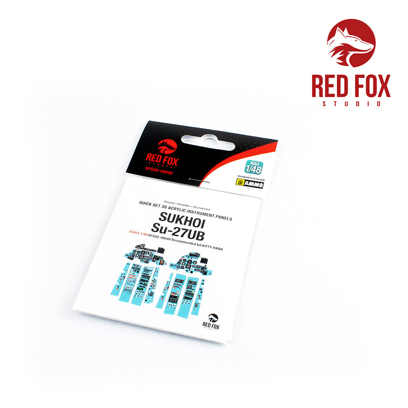 Sukhoi Su-27UB Quick Set 3D Acrylic Instrument Panel (designed to be used with Kitty Hawk Models Models and Zimi Model kits)