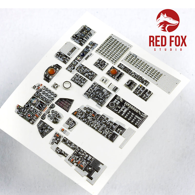 McDonnell F-4B Phantom II Quick Set 3D Acrylic Instrument Panel (designed to be used with Tamiya kits)