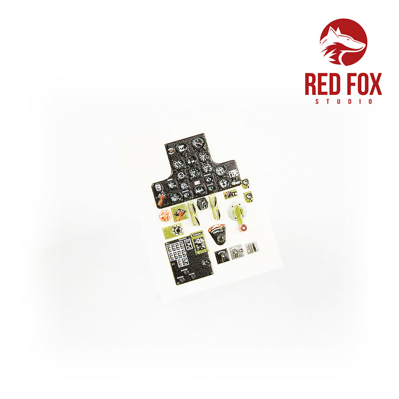 Curtiss P-40B Warhawk 3D Acrylic Instrument Panel (designed to be used with Airfix kits)