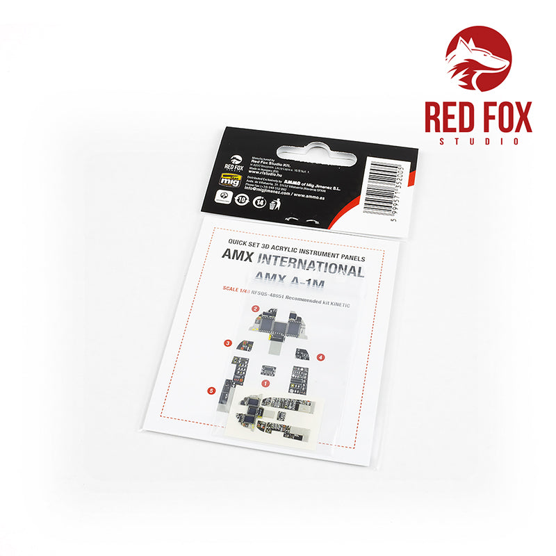 AMX A-1M 3D Acrylic Instrument Panel (designed to be used with Kinetic Model kits)