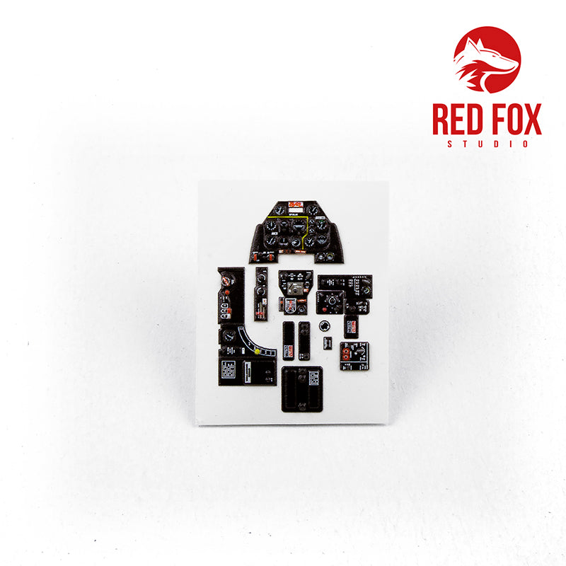 North-American F-51D Mustang Quick Set 3D Acrylic Instrument Panel (designed to be used with Tamiya kits)