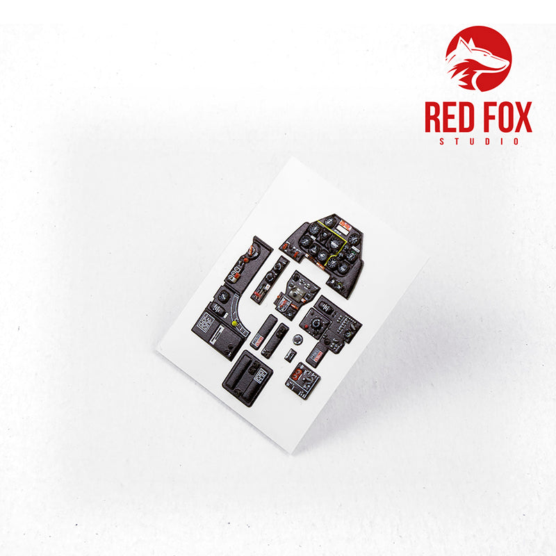 North-American F-51D Mustang Quick Set 3D Acrylic Instrument Panel (designed to be used with Tamiya kits)