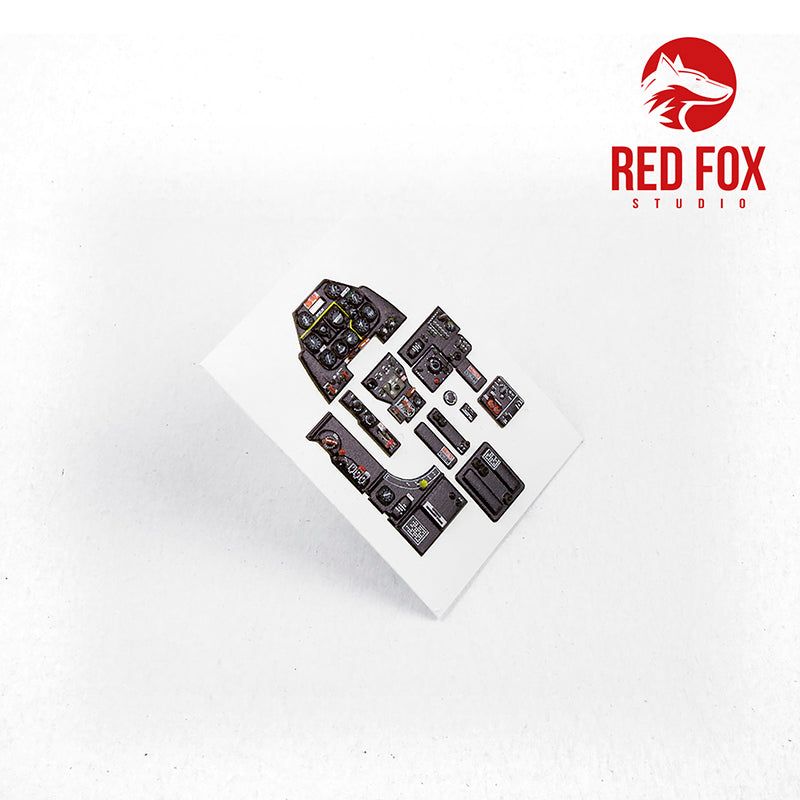North-American F-51D Mustang Quick Set 3D Acrylic Instrument Panel (designed to be used with Tamiya kits)