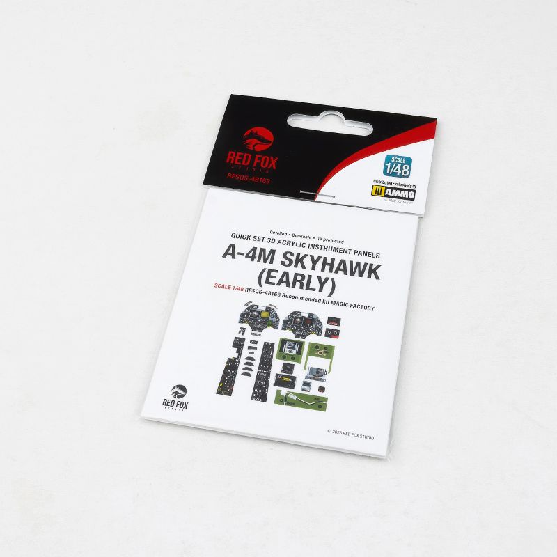 Douglas A-4M Skyhawk Early Version 3D Acrylic Instrument Panel (designed to be used with Magic Factory kits)