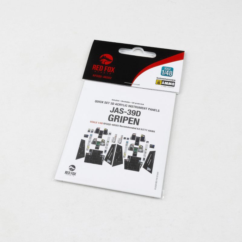 Saab Jas-39D Gripen 3D Acrylic Instrument Panel (designed to be used with Kitty Hawk Models Models and Zimi Model kits)