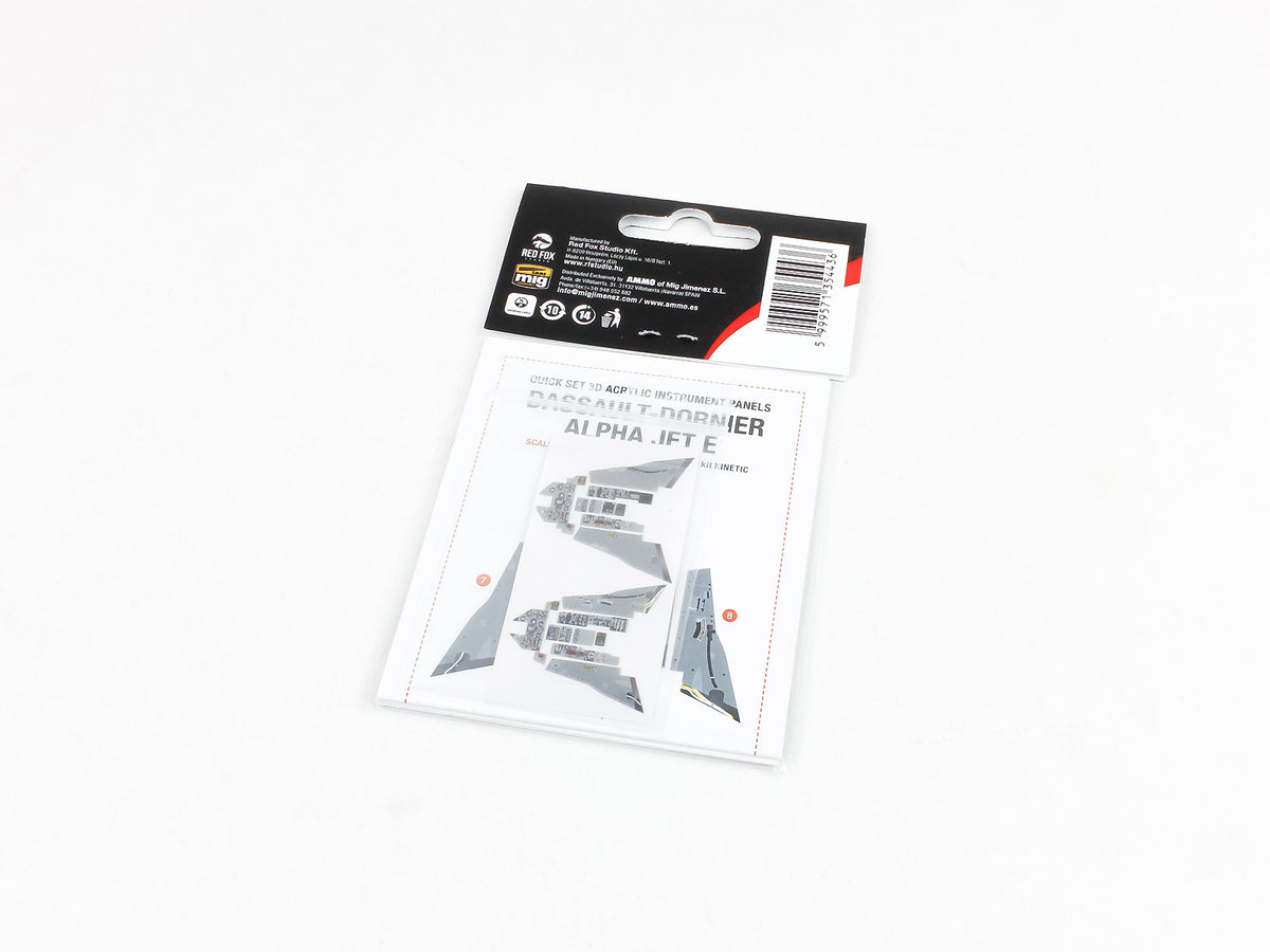 Dassault-Dornier Alpha Jet E 3D Acrylic Instrument Panel (designed to be used with Kinetic Model kits)