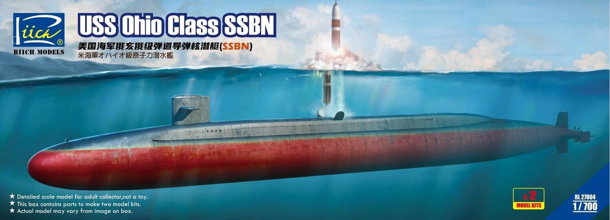 USS Ohio Class SSBN (Dual pack) (Model Kits X2) (submarines)