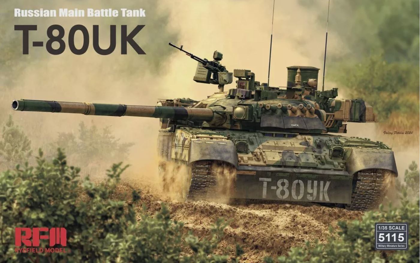 Rye Field Model 1/35 T-80UK Russian Main Battle Tank 5115