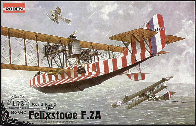Felixstowe F.2A (late) flying boat with upper wing gunner position